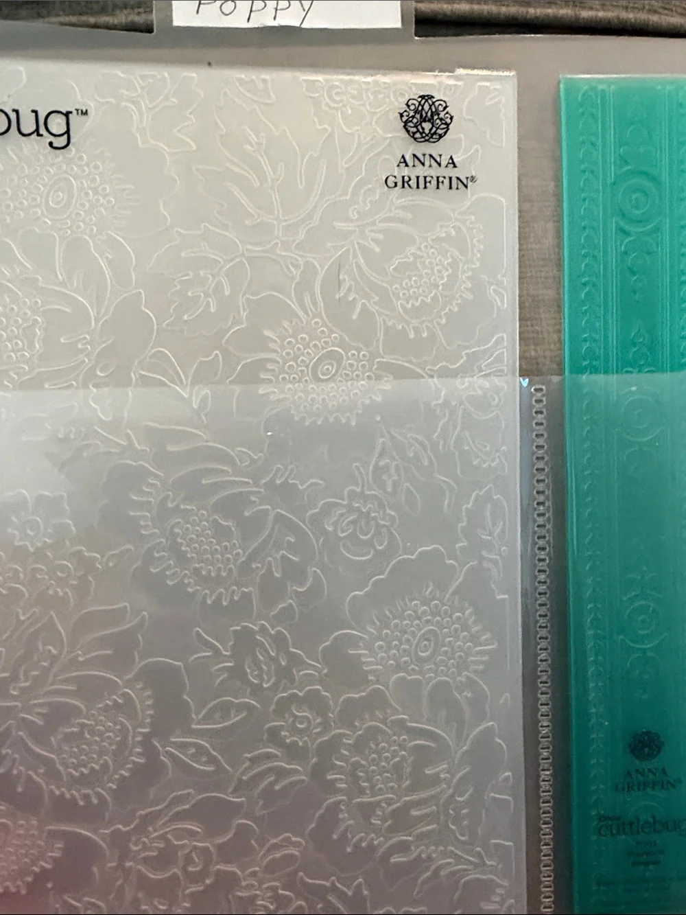 Cricut Anna Griffin poppy Embossing Folder